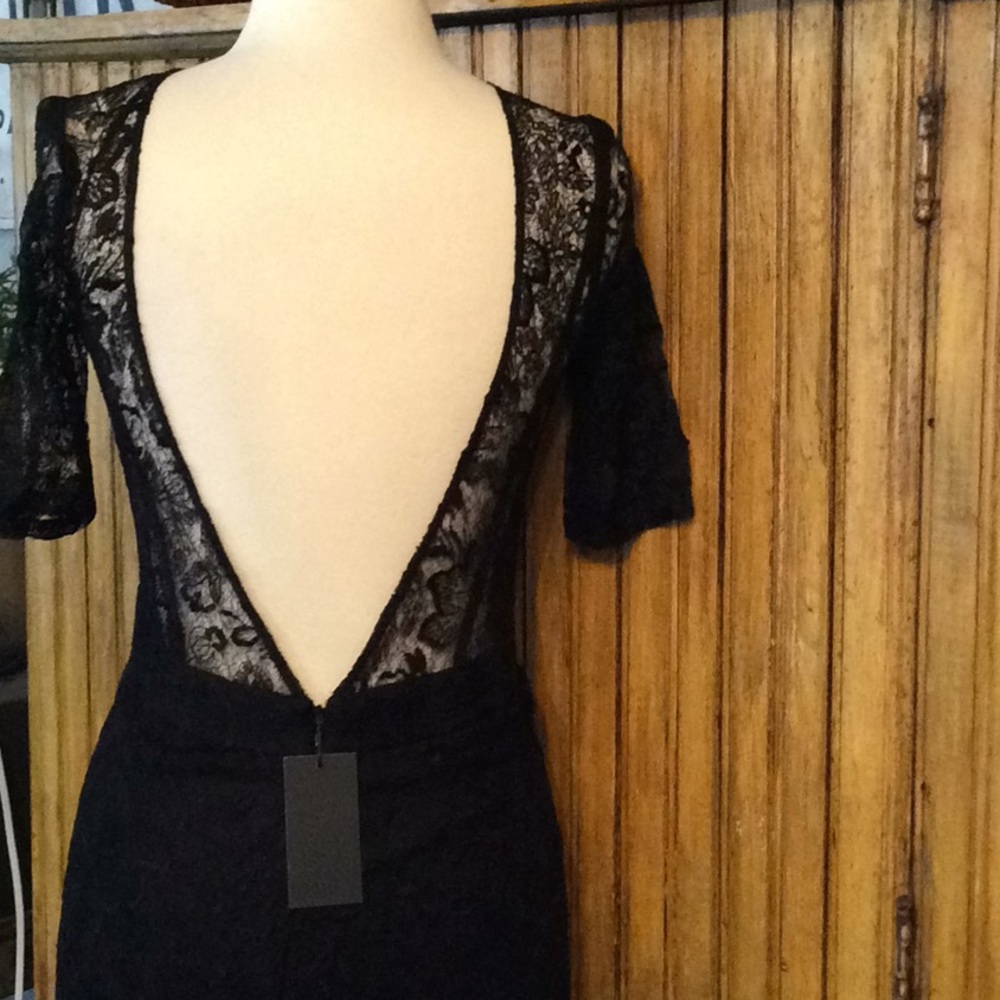 NWT Femme d’armes Black Lace Gown